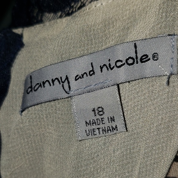 New Danny & Nicole Navy Lace Overlay A-Line Dress - Picture 8 of 8